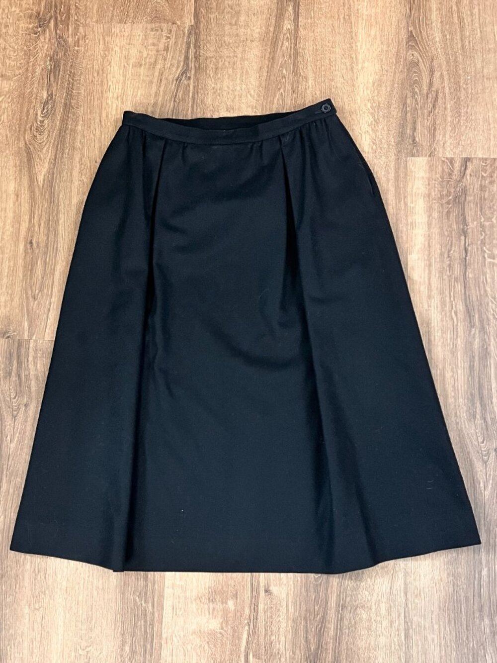 Pendleton Vintage 100% Virgin Wool Black Skirt Timeless Sz 14